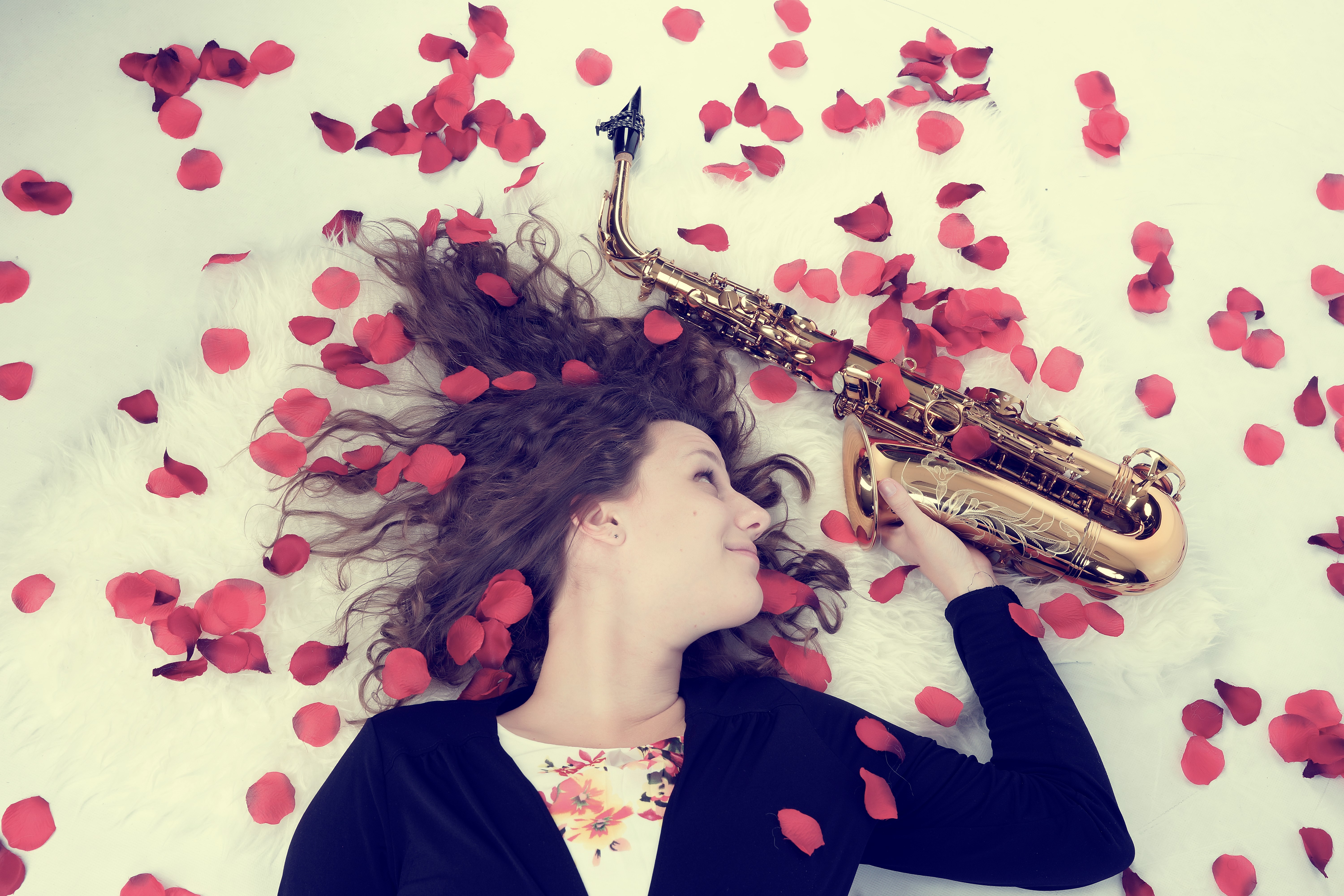 Saxofoniste Els van der Weij